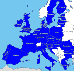 Länder der Europäischen Union (EU) Europakarte den Ländern der Europäischen Union (EU)