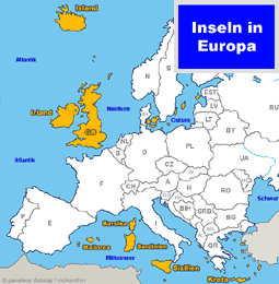 Inseln in Europa