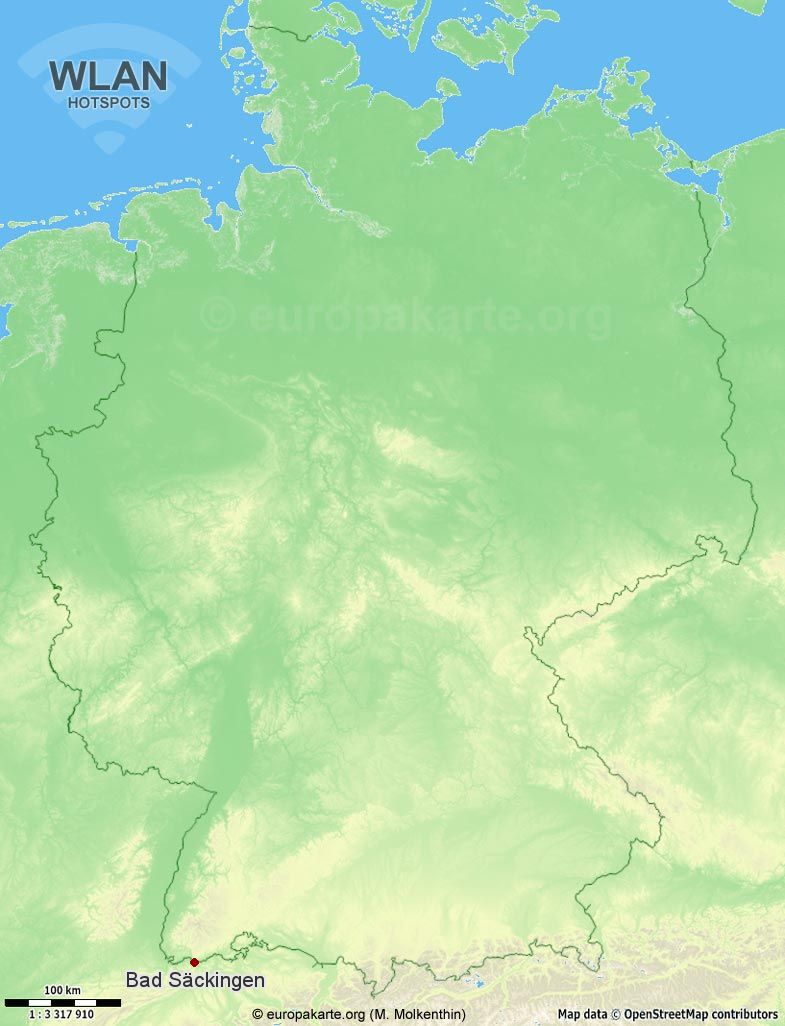 WLAN-Hotspots in Bad Säckingen (Baden-Württemberg)