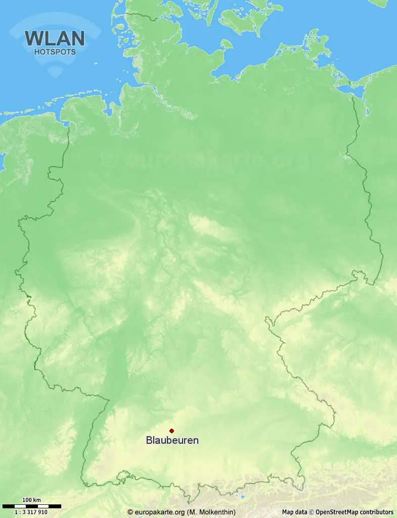 WLAN-Hotspots in Blaubeuren (Baden-Württemberg)