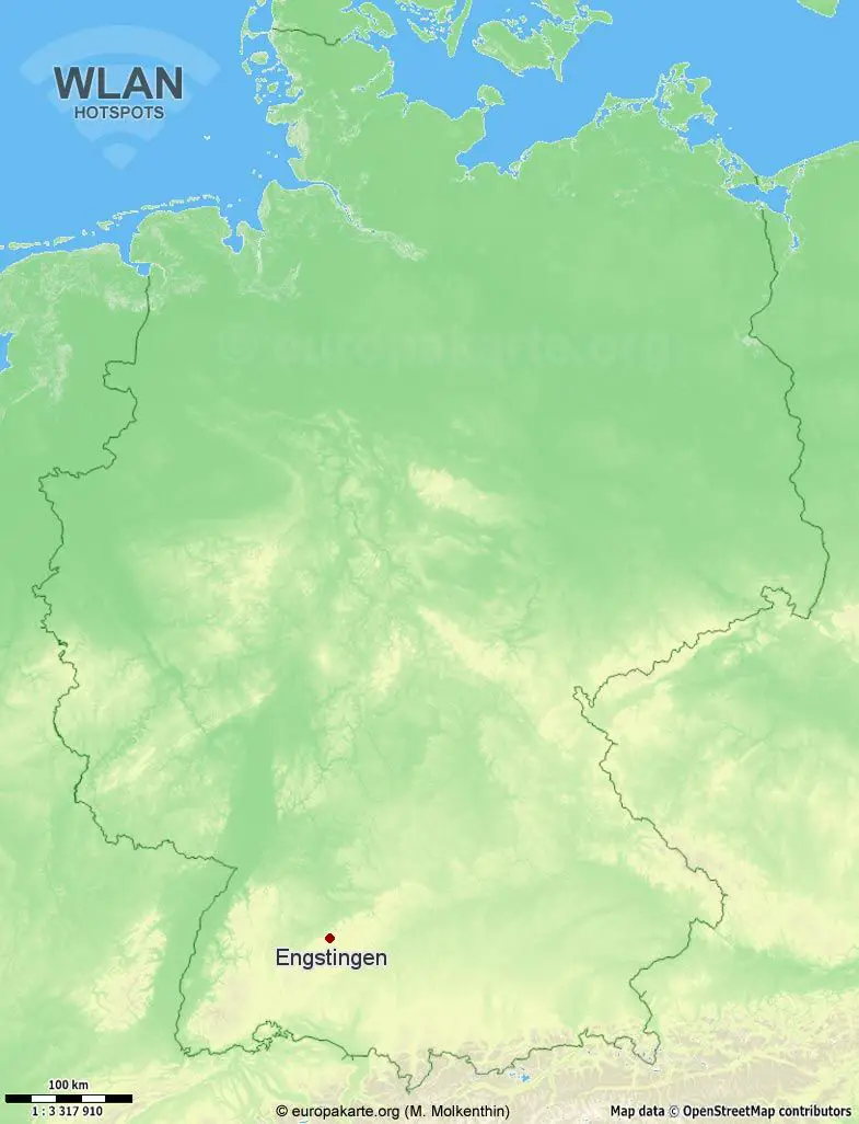 Interaktive Karte mit WLAN-Hotspots in Engstingen (Baden-Württemberg)