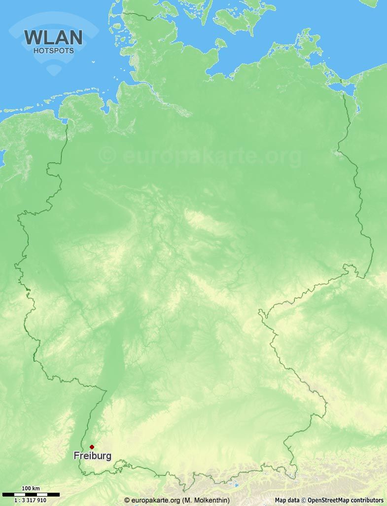 WLAN-Hotspots in Freiburg (Baden-Württemberg)