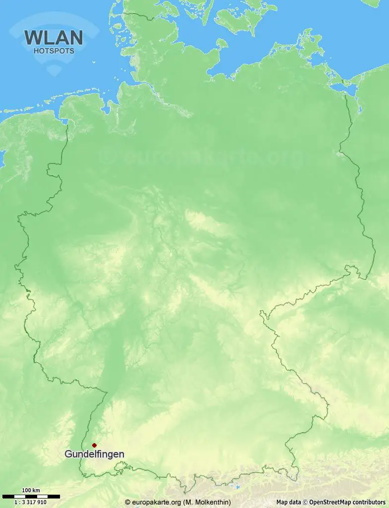 WLAN-Hotspots in Gundelfingen (Baden-Württemberg)