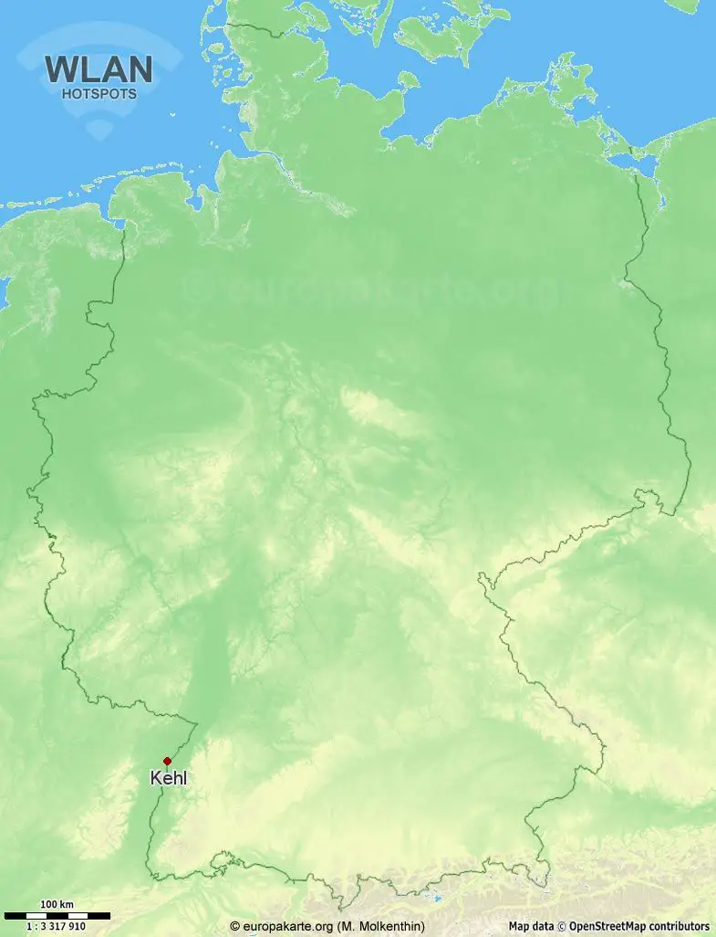 WLAN-Hotspots in Kehl (Baden-Württemberg)