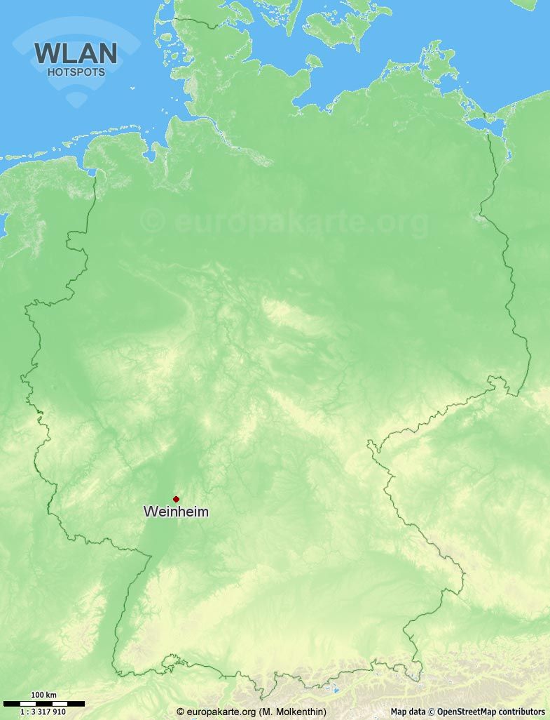 WLAN-Hotspots in Weinheim (Baden-Württemberg)