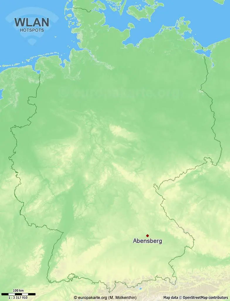 WLAN-Hotspots in Abensberg (Bayern)