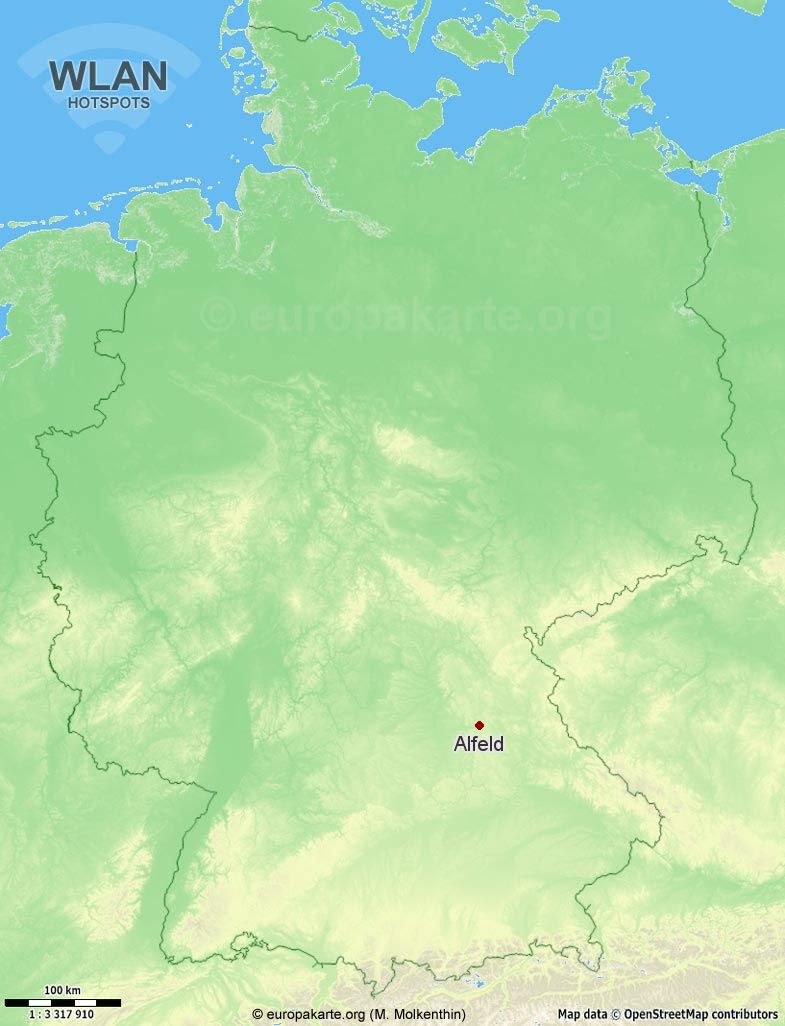WLAN-Hotspots in Alfeld (Bayern)
