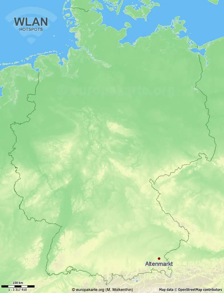WLAN-Hotspots in Altenmarkt (Bayern)