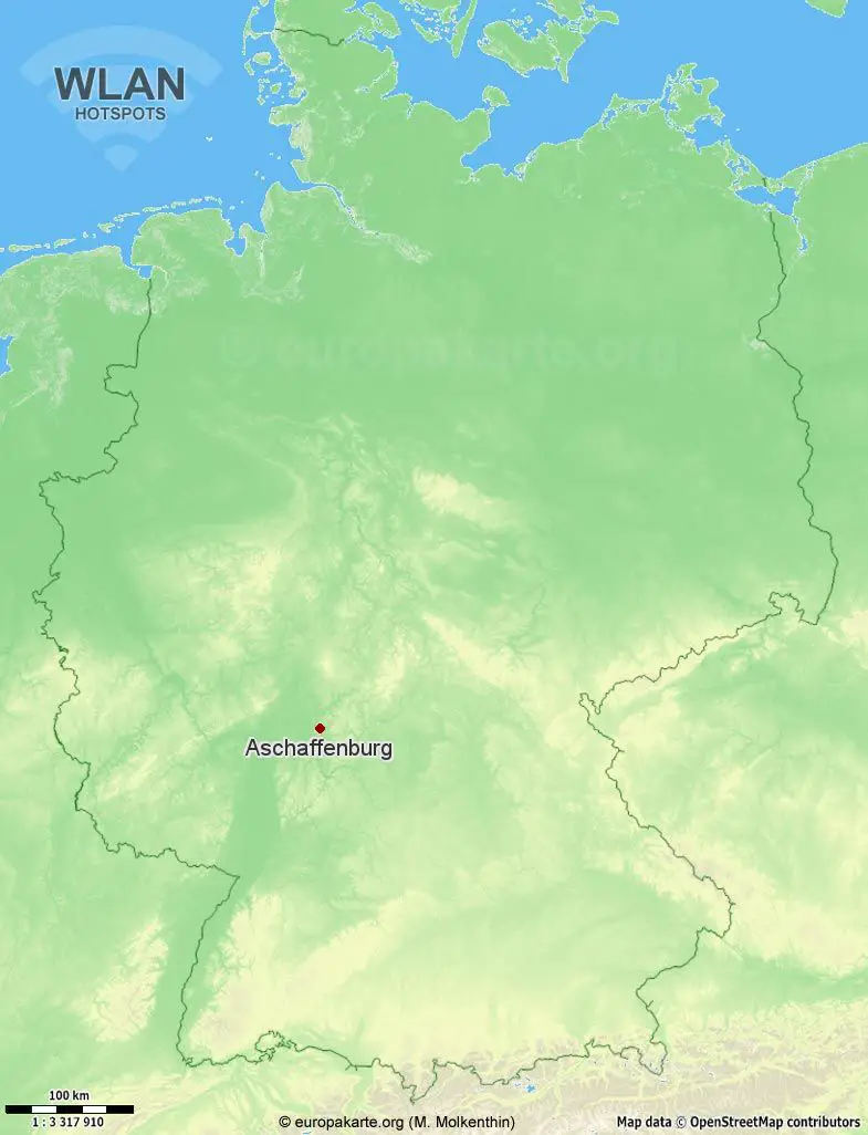 WLAN-Hotspots in Aschaffenburg (Bayern)