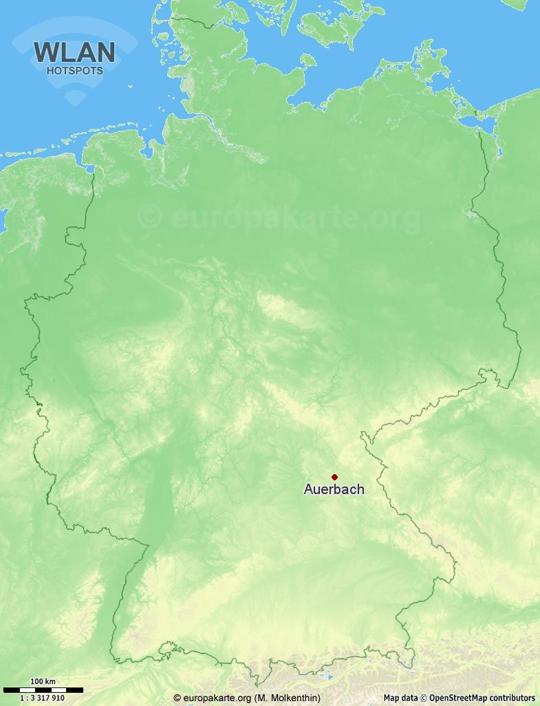 WLAN-Hotspots in Auerbach (Bayern)