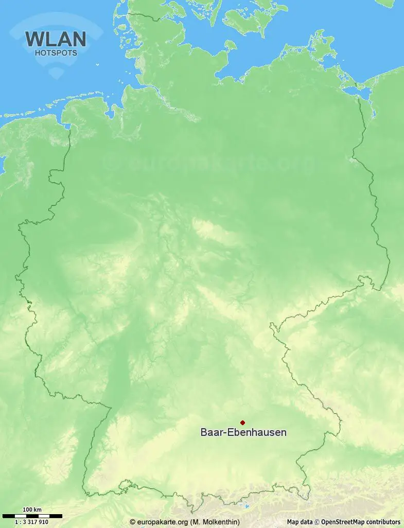 WLAN-Hotspots in Baar-Ebenhausen (Bayern)