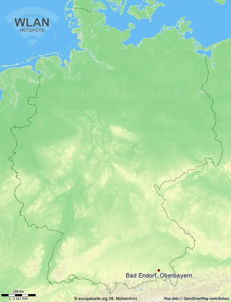 WLAN-Hotspots in Bad Endorf, Oberbayern (Bayern)