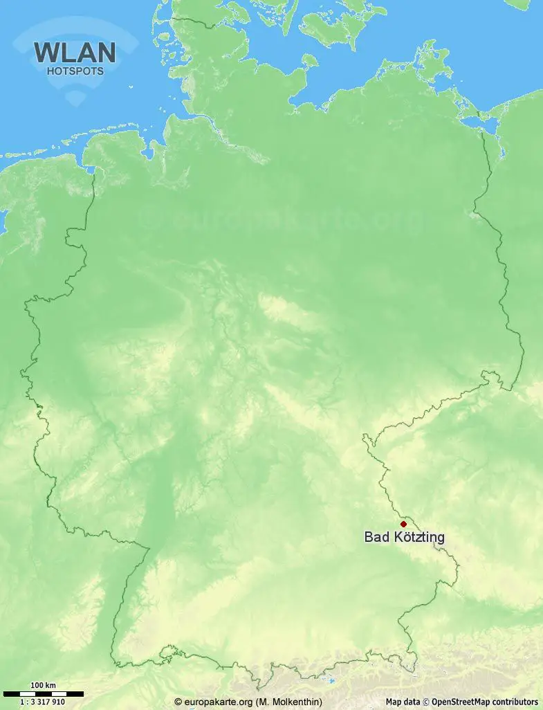 WLAN-Hotspots in Bad Kötzting (Bayern)