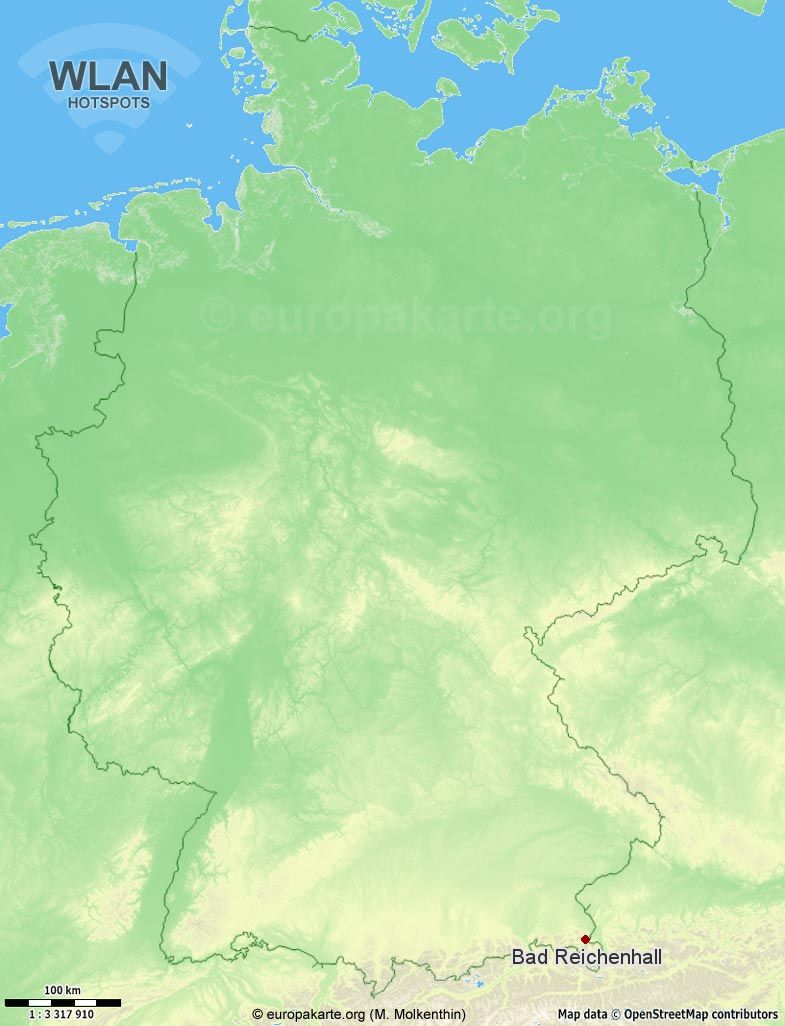 WLAN-Hotspots in Bad Reichenhall (Bayern)