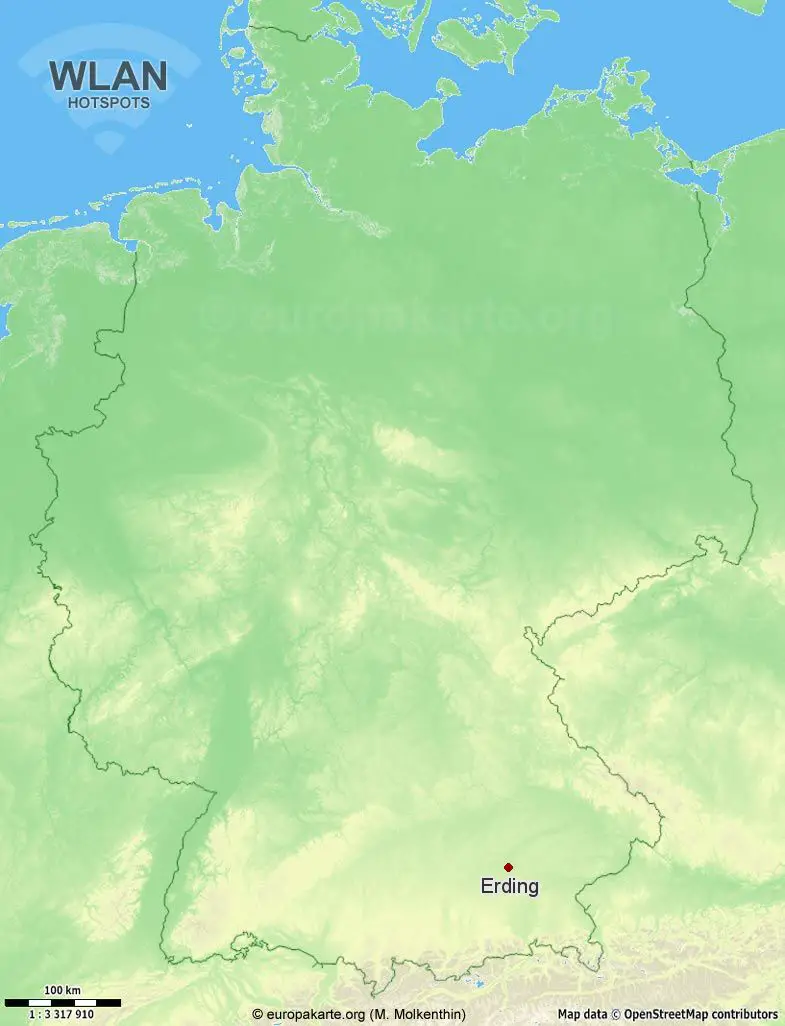 WLAN-Hotspots in Erding (Bayern)