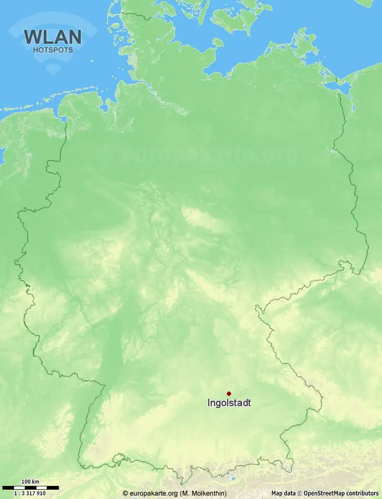 WLAN-Hotspots in Ingolstadt (Bayern)