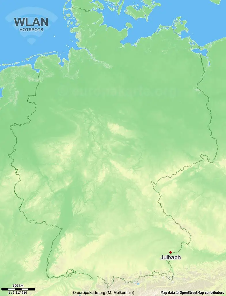 WLAN-Hotspots in Julbach (Bayern)