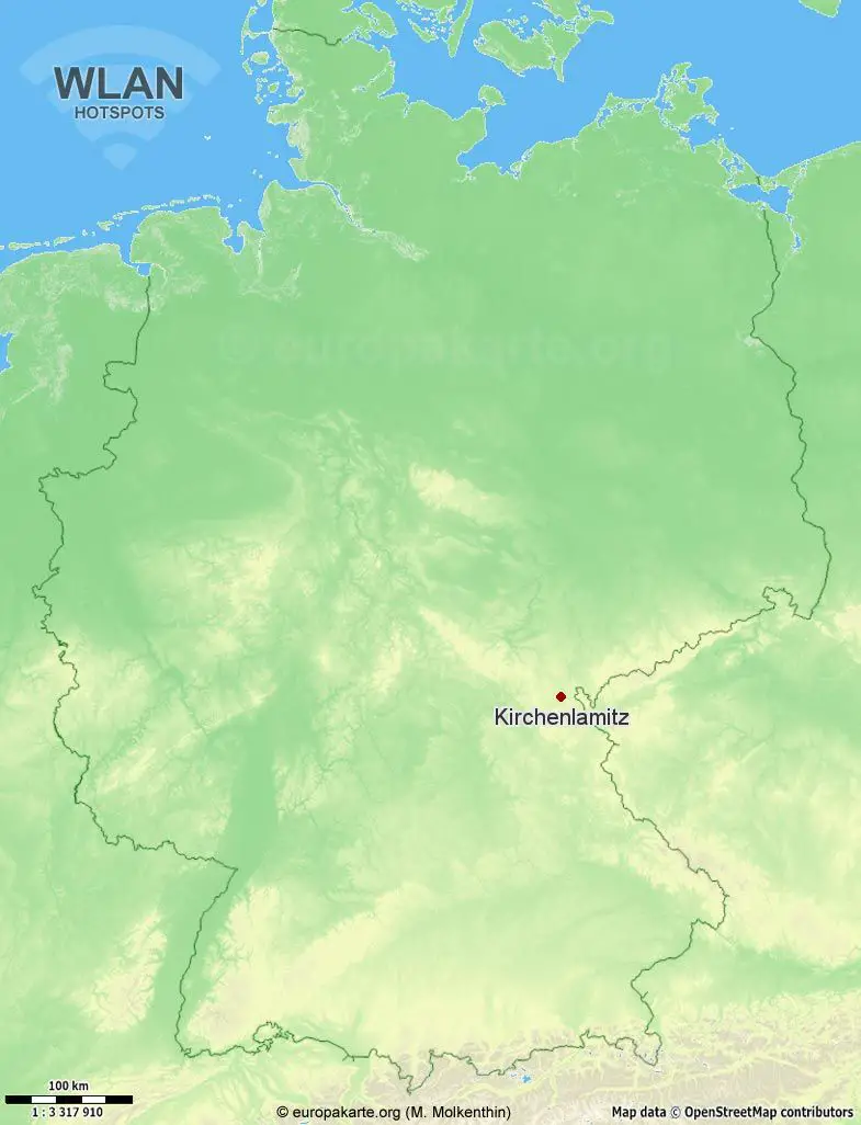 WLAN-Hotspots in Kirchenlamitz (Bayern)