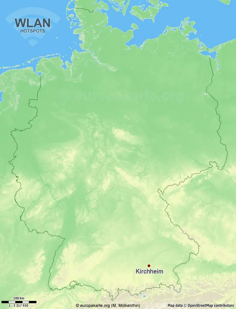 WLAN-Hotspots in Kirchheim (Bayern)