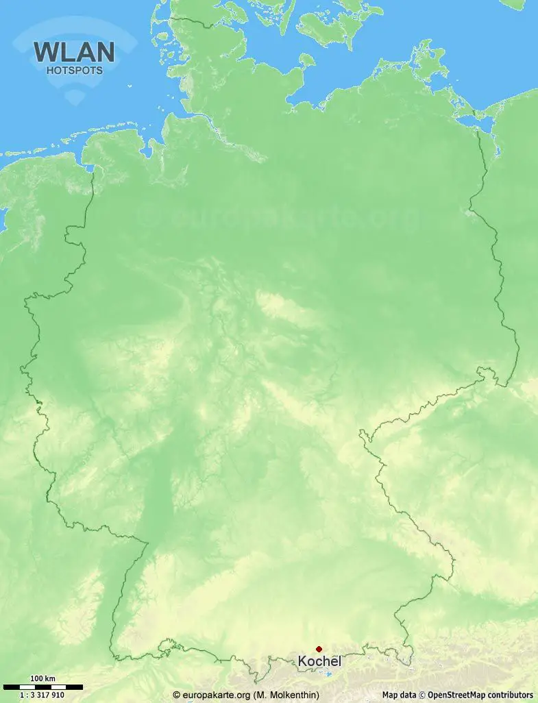 WLAN-Hotspots in Kochel (Bayern)