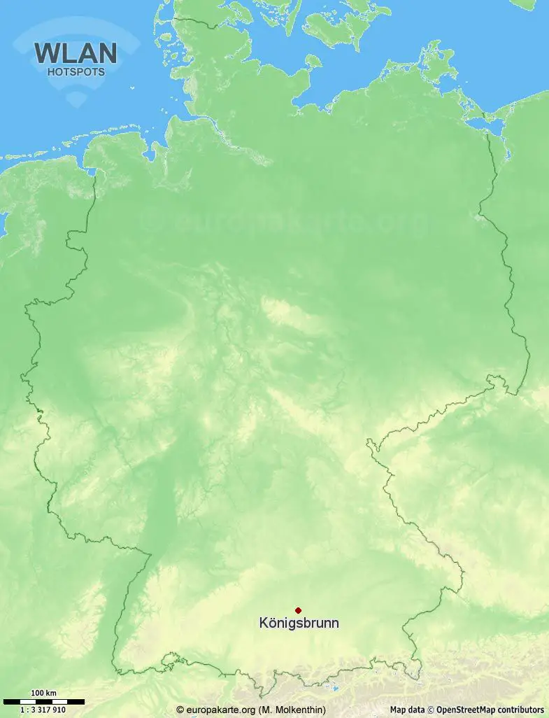 WLAN-Hotspots in Königsbrunn (Bayern)