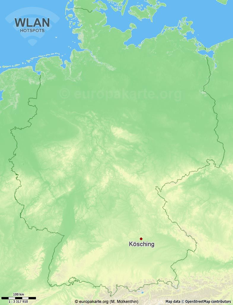 WLAN-Hotspots in Kösching (Bayern)