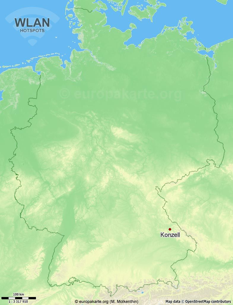 WLAN-Hotspots in Konzell (Bayern)