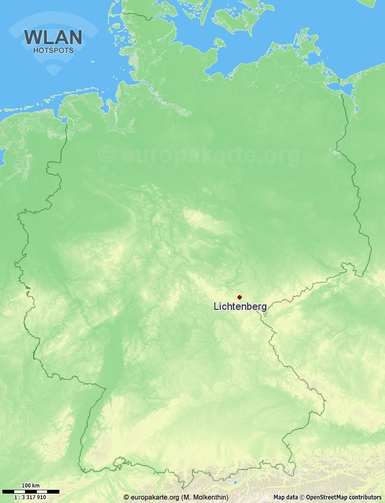 WLAN-Hotspots in Lichtenberg (Bayern)