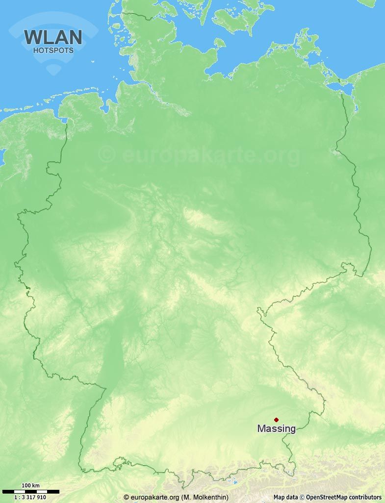 WLAN-Hotspots in Massing (Bayern)