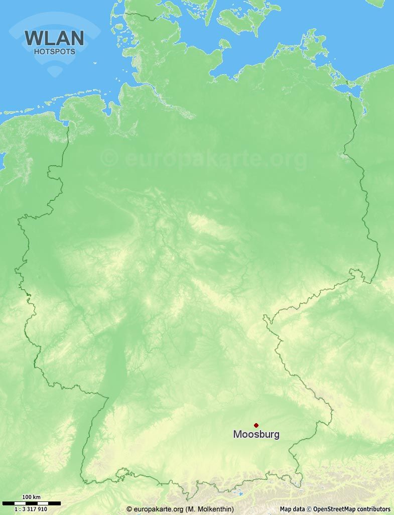 WLAN-Hotspots in Moosburg (Bayern)