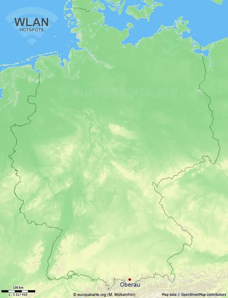 WLAN-Hotspots in Oberau (Bayern)
