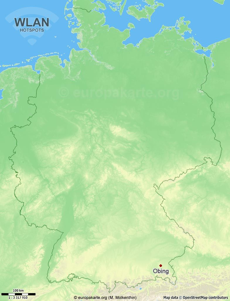 WLAN-Hotspots in Obing (Bayern)