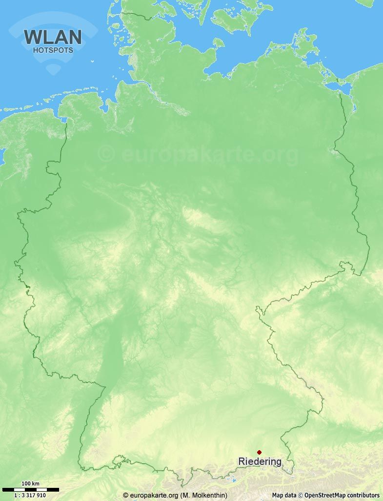 WLAN-Hotspots in Riedering (Bayern)