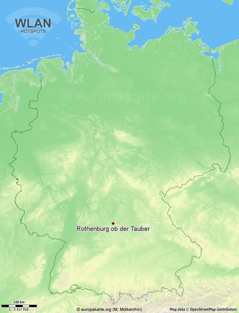 WLAN-Hotspots in Rothenburg ob der Tauber (Bayern)
