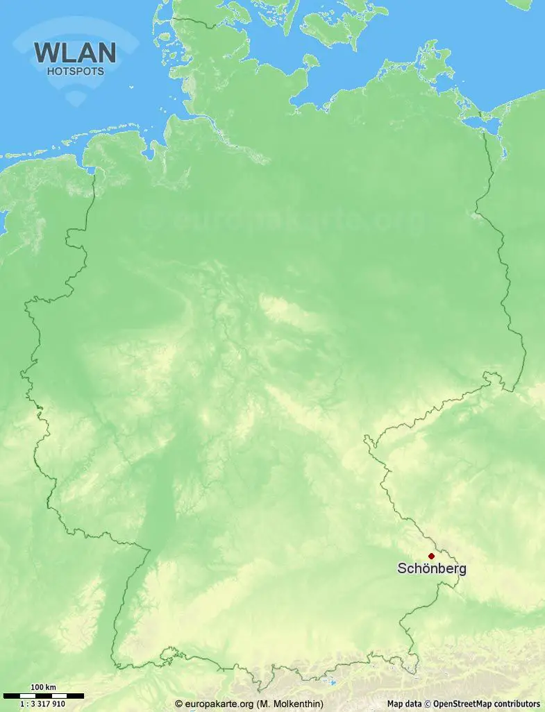 WLAN-Hotspots in Schönberg (Bayern)