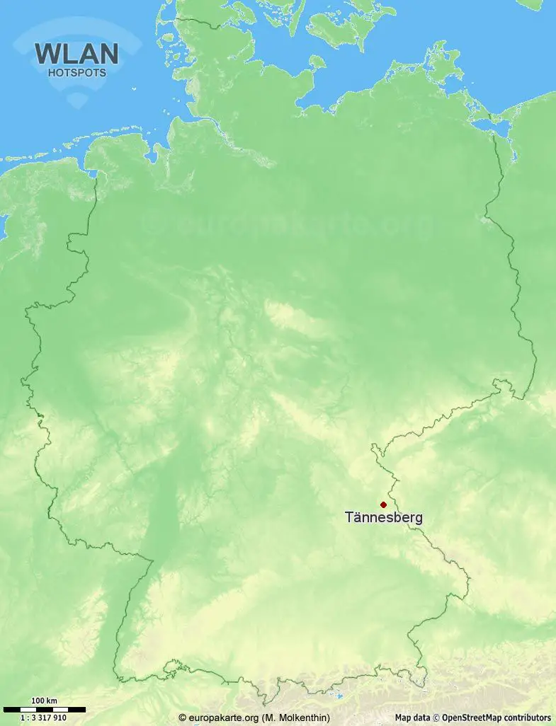 WLAN-Hotspots in Tännesberg (Bayern)