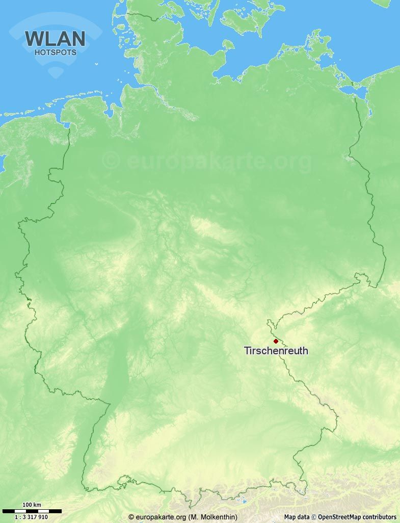 WLAN-Hotspots in Tirschenreuth (Bayern)