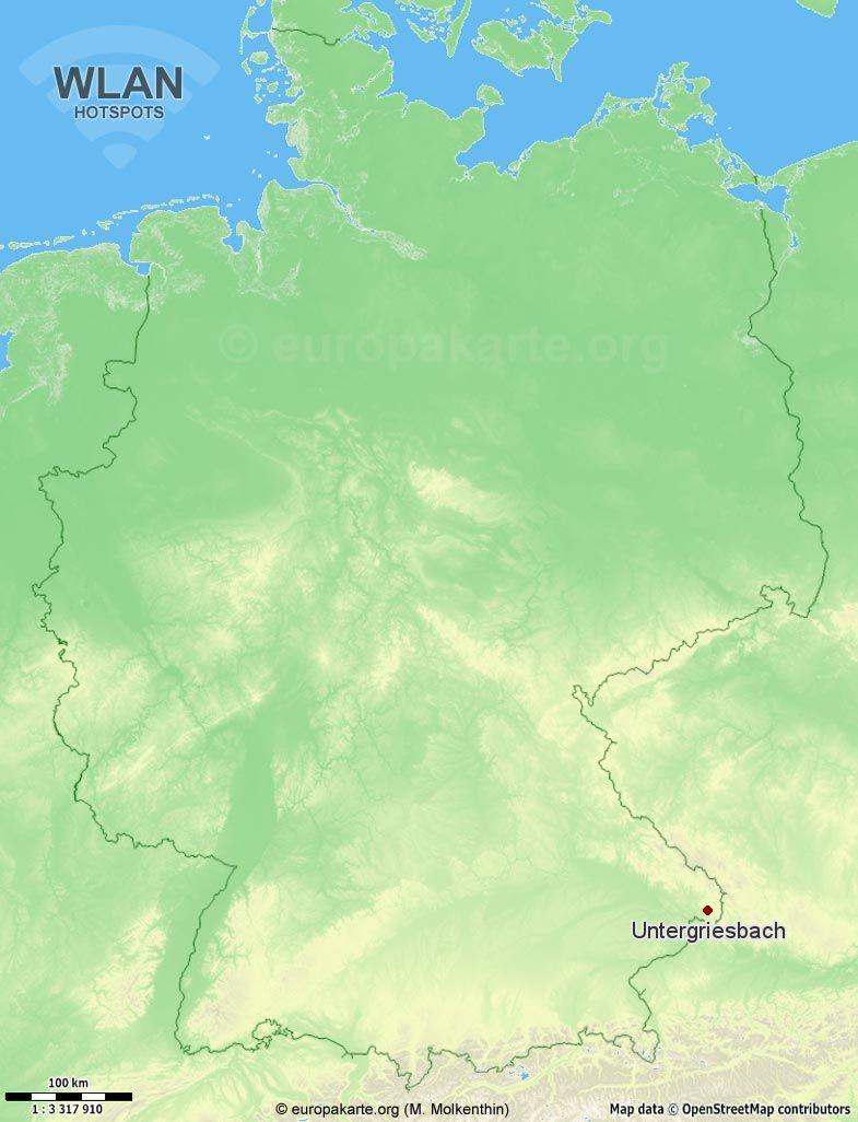 WLAN-Hotspots in Untergriesbach (Bayern)