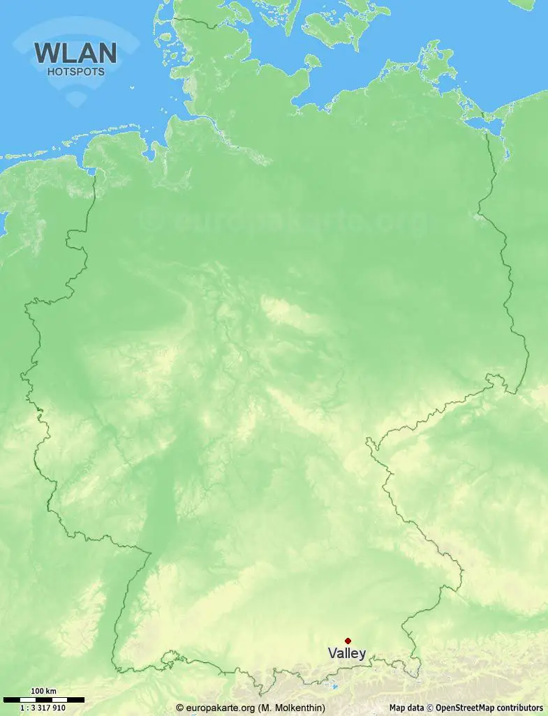 WLAN-Hotspots in Valley (Bayern)