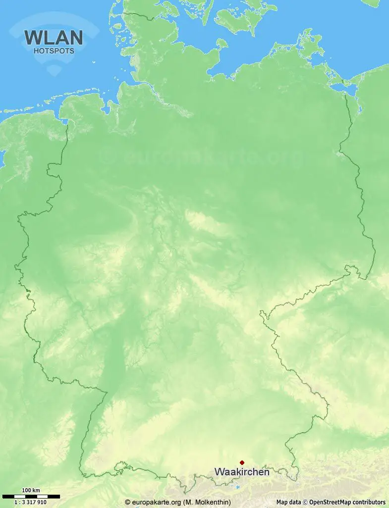 WLAN-Hotspots in Waakirchen (Bayern)