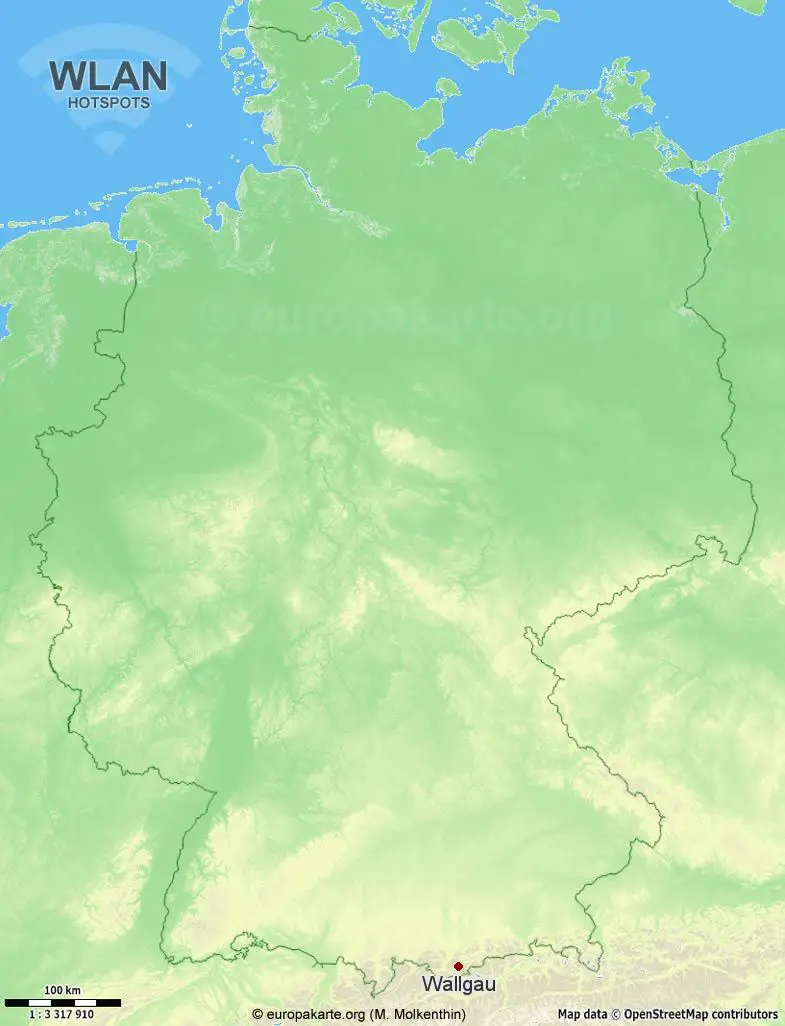 WLAN-Hotspots in Wallgau (Bayern)
