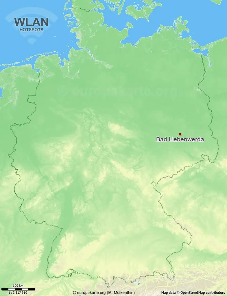 WLAN-Hotspots in Bad Liebenwerda (Brandenburg)