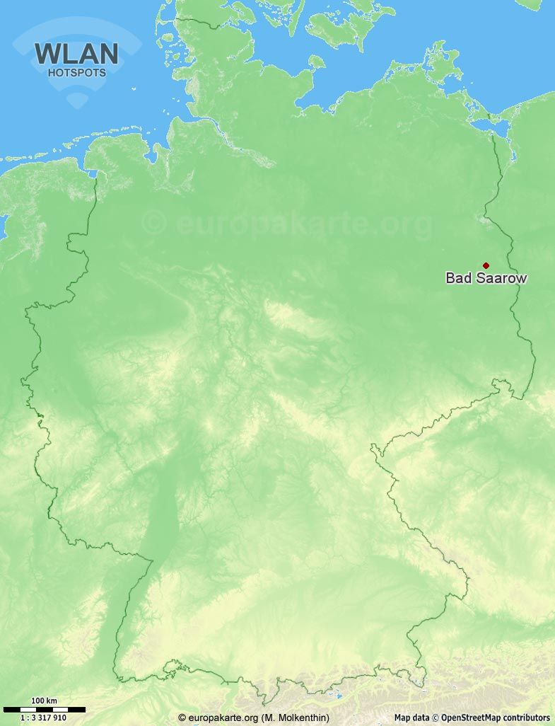 WLAN-Hotspots in Bad Saarow (Brandenburg)
