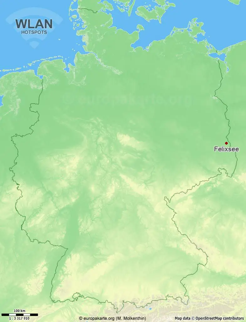 WLAN-Hotspots in Felixsee (Brandenburg)