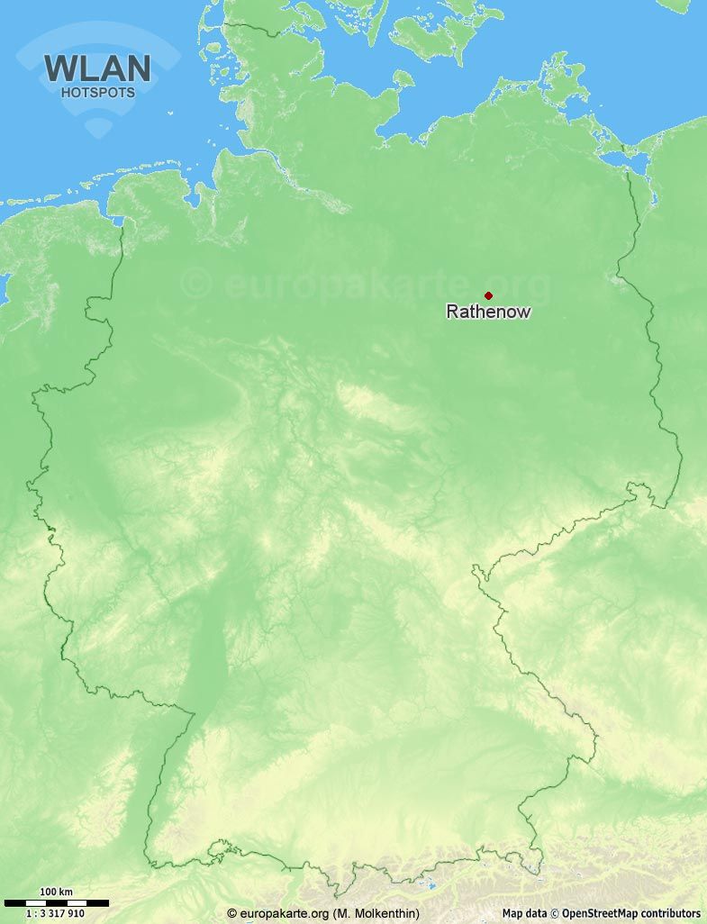 WLAN-Hotspots in Rathenow (Brandenburg)