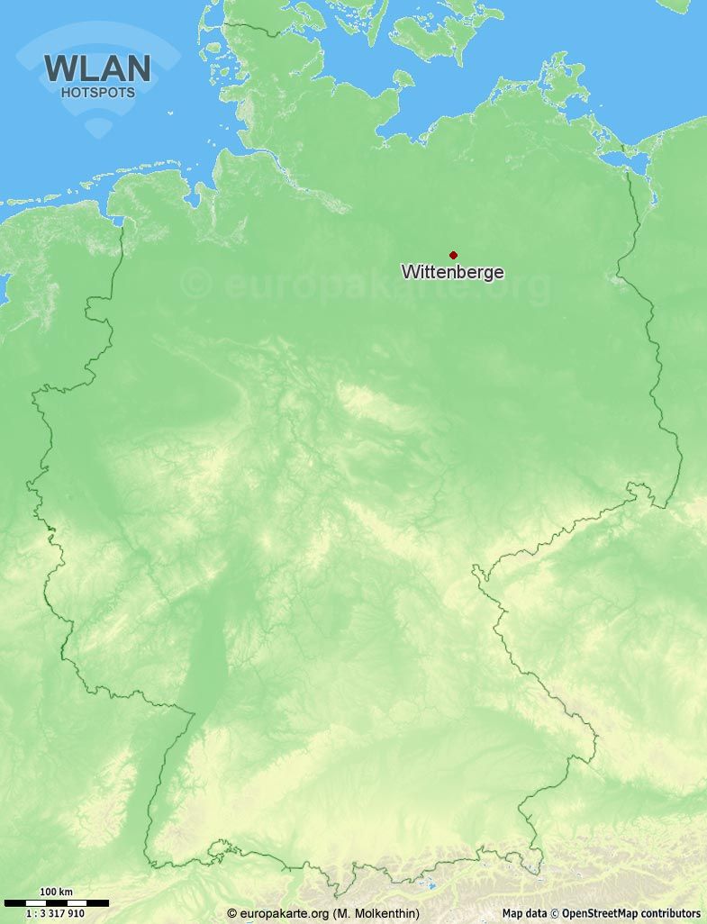 WLAN-Hotspots in Wittenberge (Brandenburg)