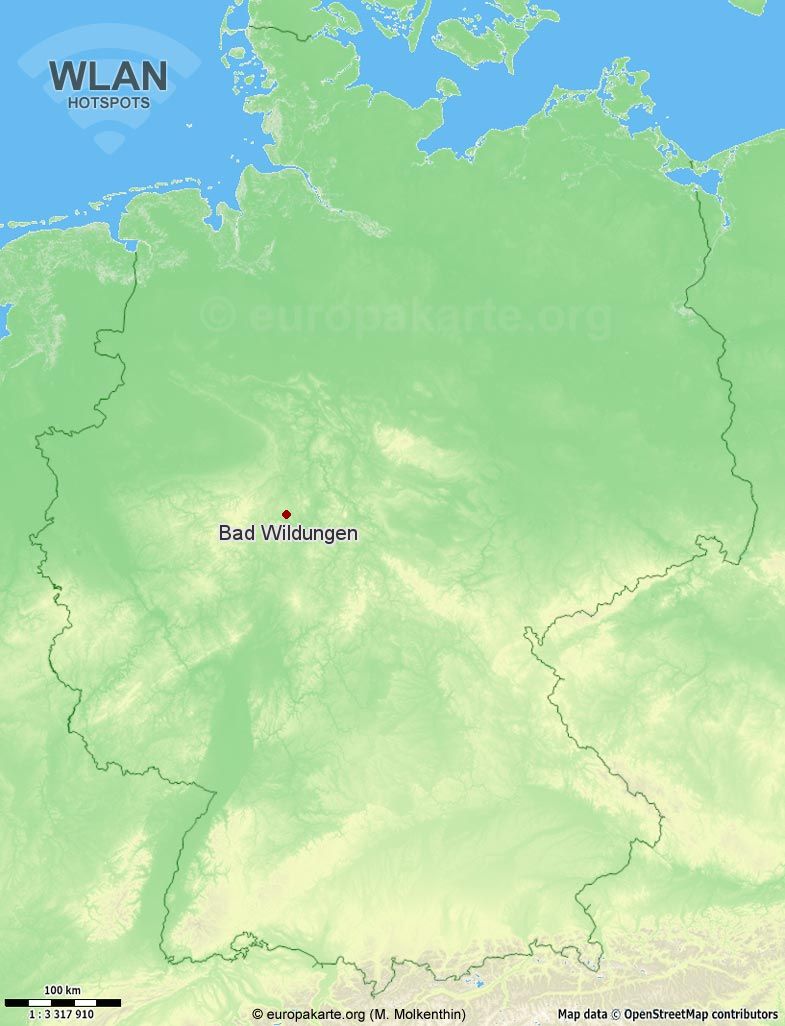 WLAN-Hotspots in Bad Wildungen (Hessen)