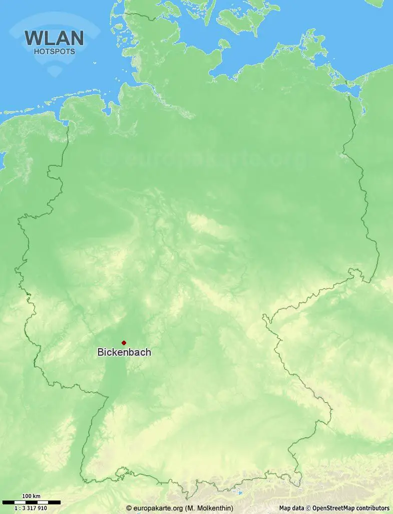 WLAN-Hotspots in Bickenbach (Hessen)