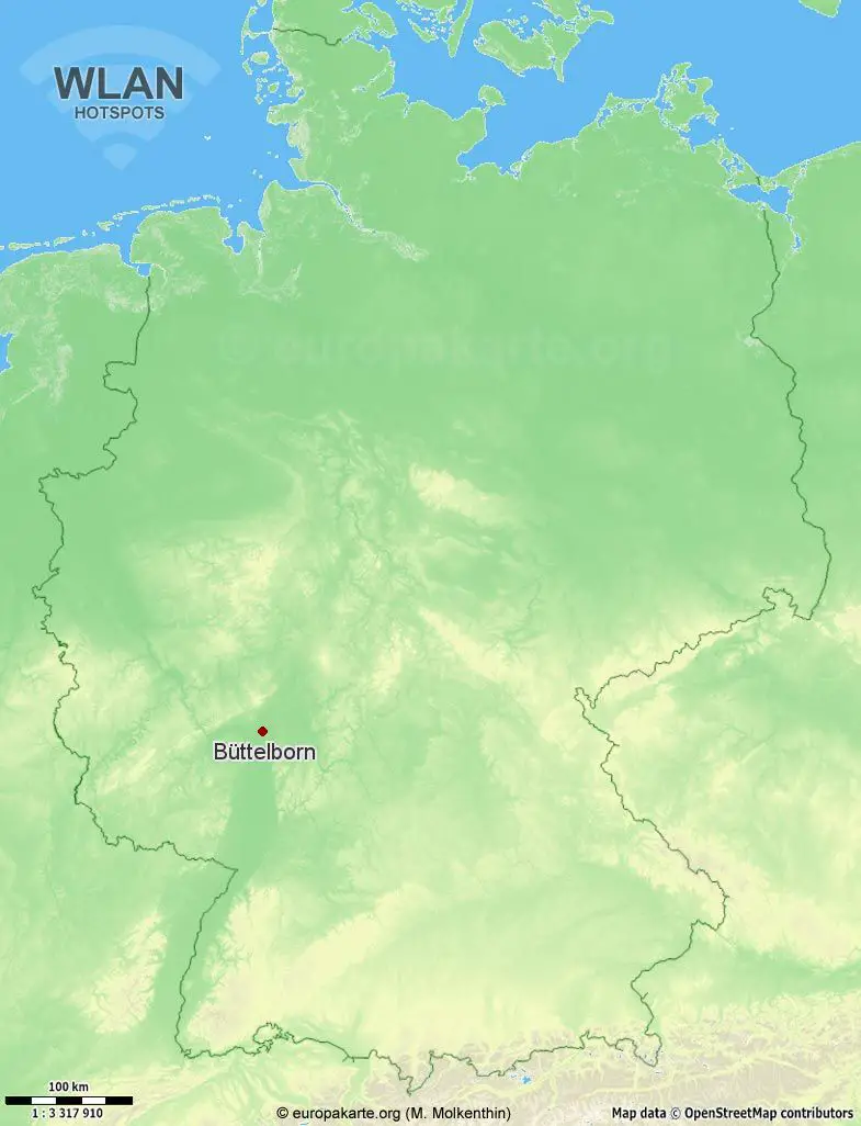 WLAN-Hotspots in Büttelborn (Hessen)