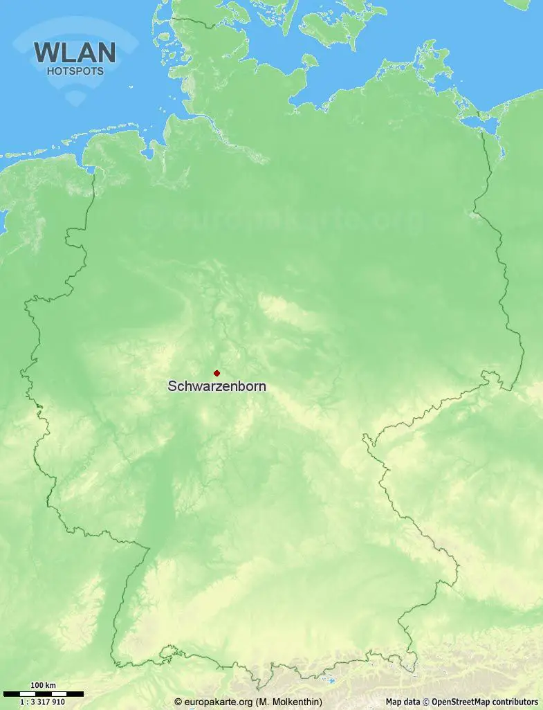 WLAN-Hotspots in Schwarzenborn (Hessen)